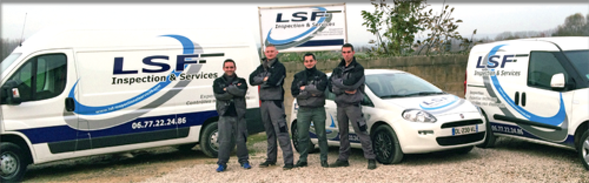 Équipe LSF préparant une inspection industrielle