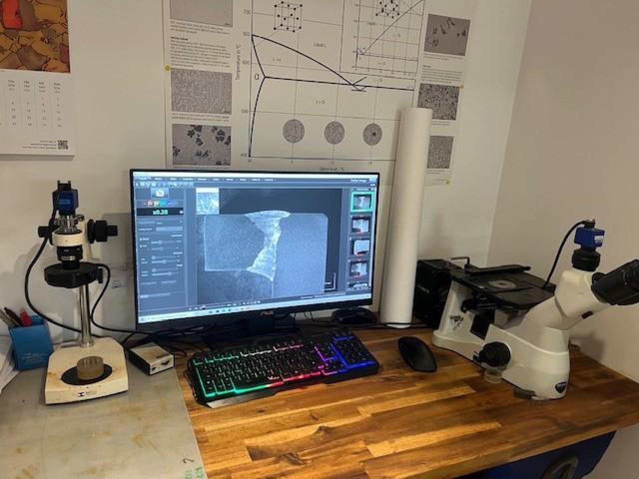 Analyse métallographique au laboratoire LSF